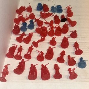 Star Wars Mixed Lot Of 45 Red & Blue Hologram Mini Figures 2006 Saga Set A2